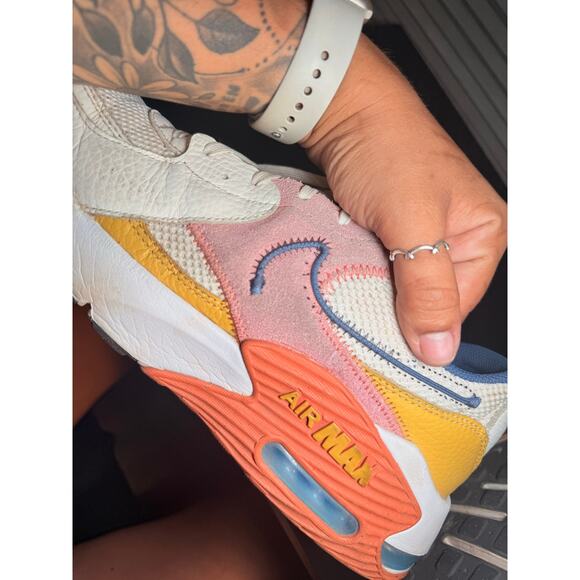 Nike Air Max Excee Mens’s Sneakers Pink Blue Yellow White Running Shoes Size 11 main image 6